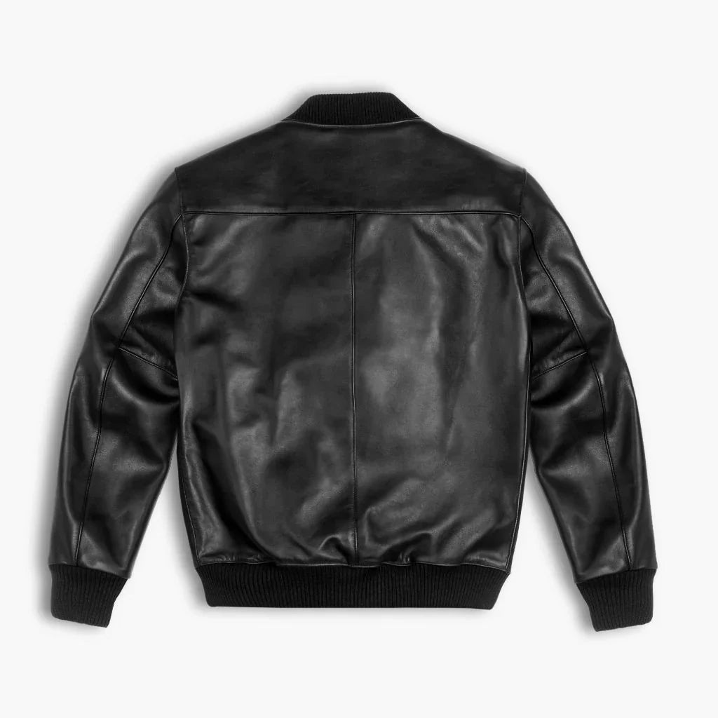 Bomber Imported Australian Sheep Merino Leather Jacket