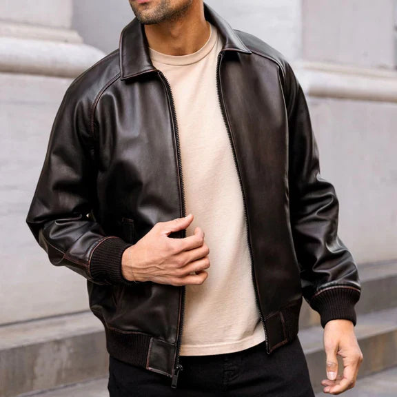 Andromeda Imported Australian Sheep Merino Leather Jacket