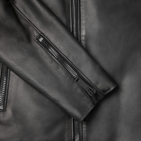 Vintage Biker Italian Cow Leather Jacket
