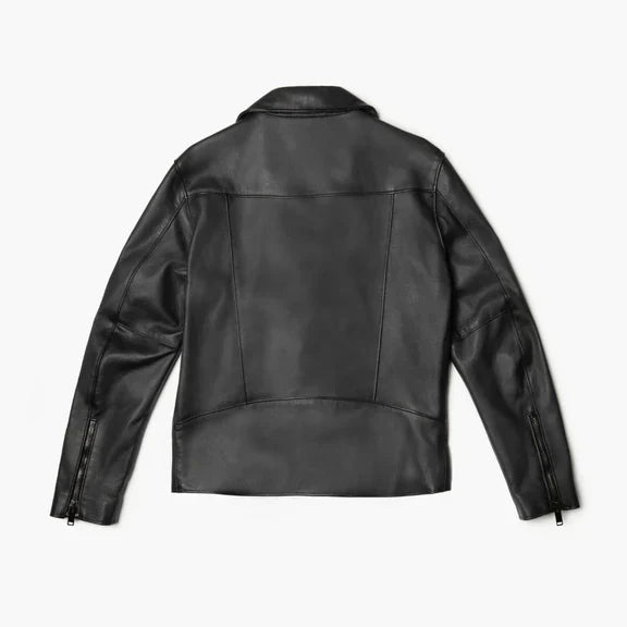 Vintage Biker Italian Cow Leather Jacket
