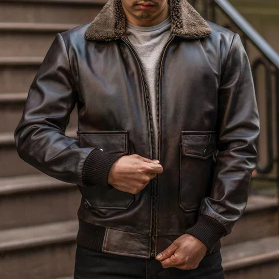 Gladiator Italian Cow Leather Jacket